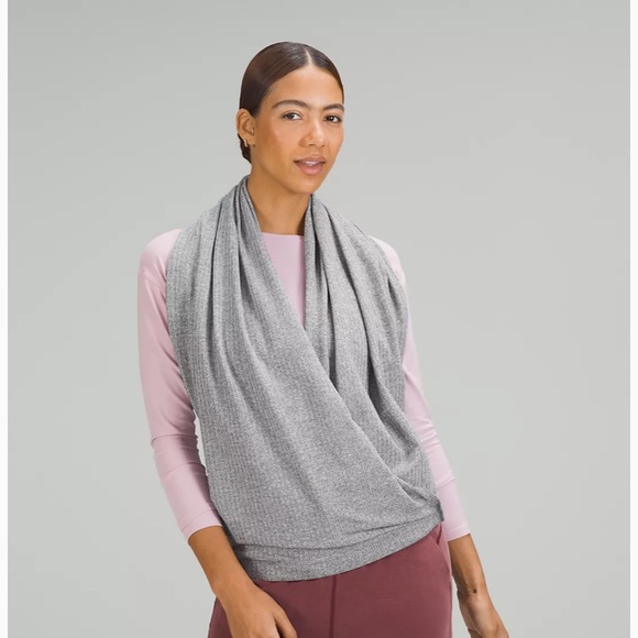 Lululemon Vinyasa Scarf Rulu Blue Striped - Picture 7 of 12